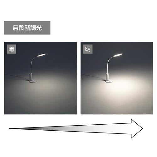 ヤザワコーポレーション DC5V(USB) デスクスタンドLED SDCCLC02WH