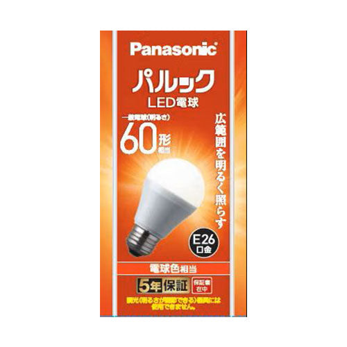 パナソニック(Panasonic) 60形相当/7.0W/E26 電球/LED(電球色) LDA7LGK6