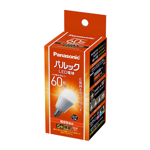 パナソニック(Panasonic) 60形/7.1W/E17 電球/LED(電球色) LDA7LGE17SK6