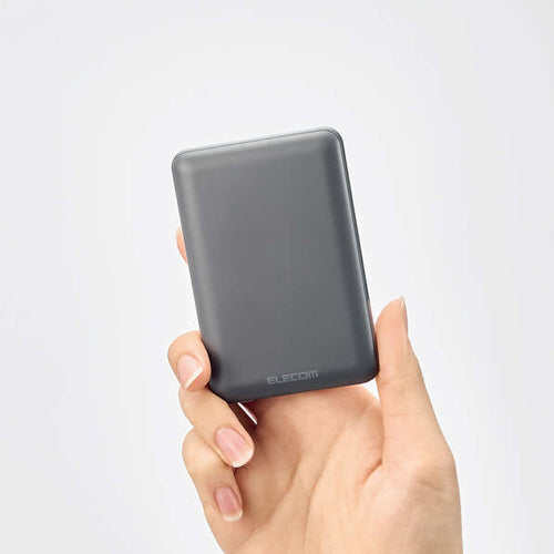 エレコム 5000mAh モバイルバッテリー DE-C45-5000DGY