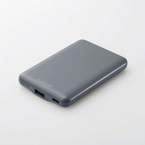 エレコム 5000mAh モバイルバッテリー DE-C45-5000DGY