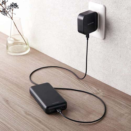 エレコム 20000mAh モバイルバッテリー EC-C07BK