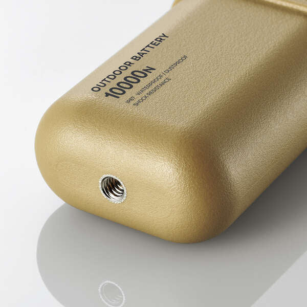 エレコム 10000mAh モバイルバッテリー (防水/防塵/ベージュ) DE-NEST-10000BE