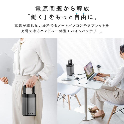 サンワサプライ 67000mAh モバイルバッテリ-(ハンドル一体型) BTL-RDC36