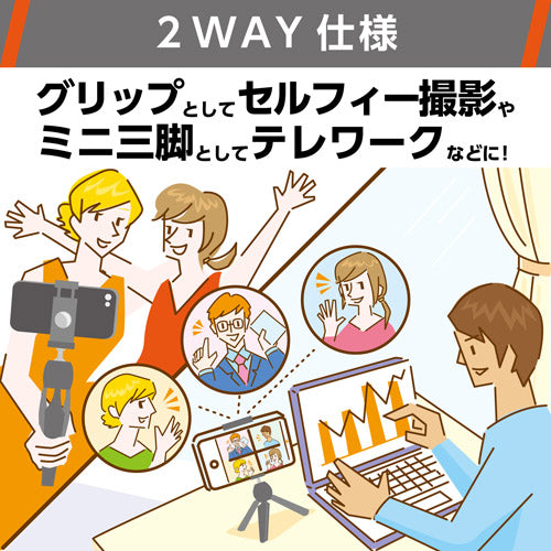 ハクバ写真産業(HAKUBA) カメラ/スマホ用テーブル三脚 H-EPGMHS-BK