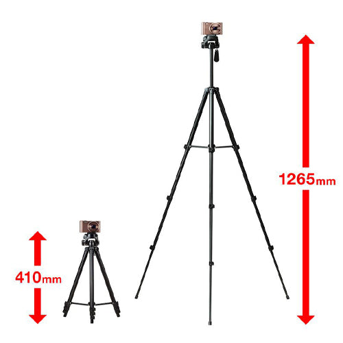 サンワサプライ 410-1265mm カメラ三脚 DG-CAM22N