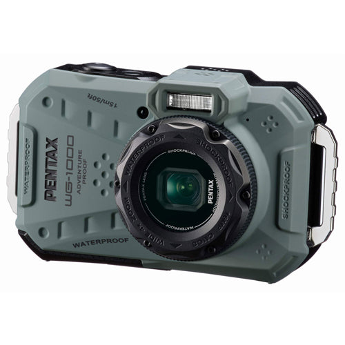 ペンタックスリコー 耐衝撃防水デジタルカメラ(保護フィルム・SDカード付) WG-1000グレー※ESCOオリジナルセット