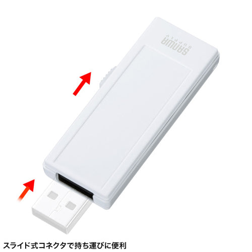サンワサプライ 16GB USBメモリー UFD-RNS16GWN