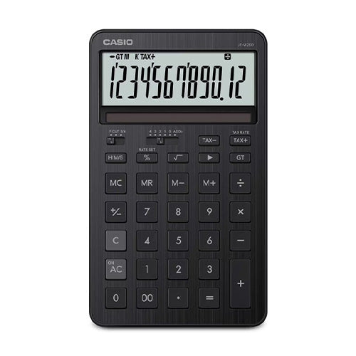 カシオ(CASIO) 12桁 計算機(ブラック) JF-M200-BK-N