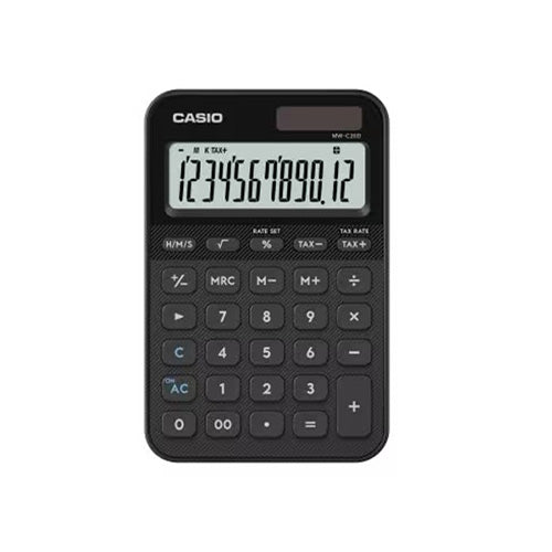 カシオ(CASIO) 12桁 パーソナル計算機(ブラック) MW-C20D-BK-N