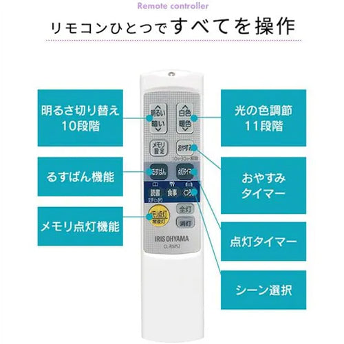 アイリスオーヤマ(IRIS OHYAMA) φ580x120mm LEDシーリングライト(音声操作/6畳用) CL6DL-5.11CFV