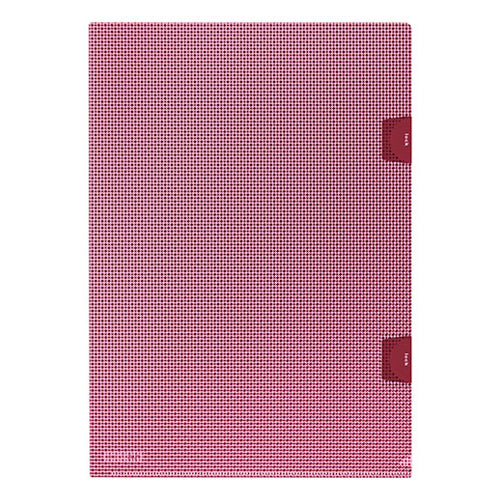 プラス(PLUS) A4/310x220mm セキュリティホルダー(ロック付/レッド/5枚) 89-456