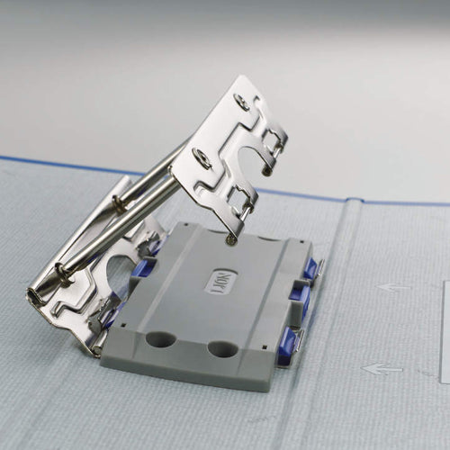 ライオン事務器(LION) A4/S型 両開きパイプ式ファイル(600枚/グレー) 11266