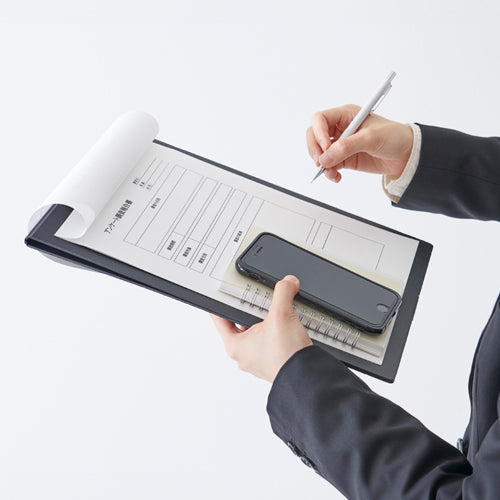 セキセイ(sedia) 333x236mm クリップファイル(ブラック) FB-2126-60