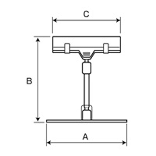 オープン工業 100x100mm クリップスタンド CH-212