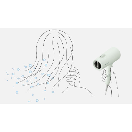 パナソニック(Panasonic) AC100V/1200W ヘアードライヤー(マイナスイオン/アイスブルー) EH-NE5N-A