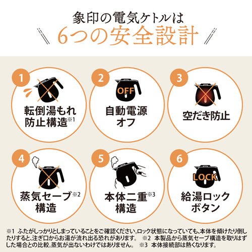 象印マホービン(ZOJIRUSHI) AC100V/1300W/0.8L 電気ケトル CK-DC08