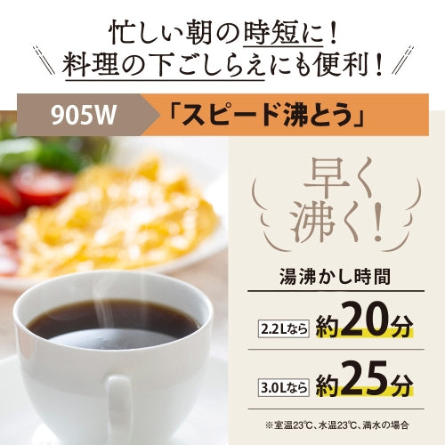象印マホービン(ZOJIRUSHI) AC100V/ 905W/2.2L VE電気まほうびん CV-TF22