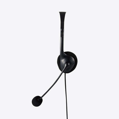 エレコム 1.8m USBヘッドセット(オーバーヘッドタイプ/両耳) HS-HP22UCBK