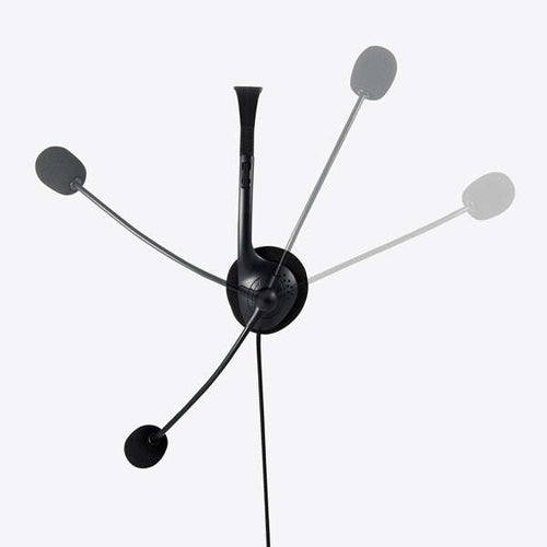 エレコム 1.8m USBヘッドセット(オーバーヘッドタイプ/両耳) HS-HP22UCBK