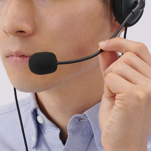 エレコム 1.8m USBヘッドセット(オーバーヘッドタイプ/両耳) HS-HP22UCBK