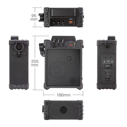 サンワサプライ ワイヤレスマイク付き拡声器スピーカー(充電式 MM-SPAMP17