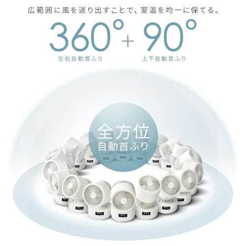 アイリスオーヤマ(IRIS OHYAMA) AC100-240V/22W サーキュレーター(32畳用) PCF-CD15TECA