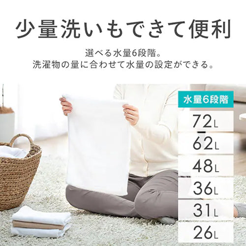 アイリスオーヤマ(IRIS OHYAMA) 10kg/553x600x 956mm 全自動洗濯機 ITW-100B01