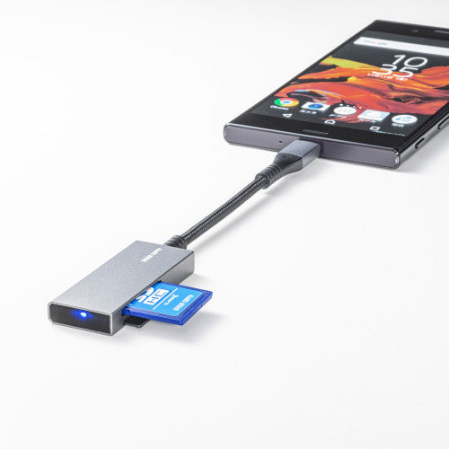 サンワサプライ USB3.2 カードリーダー(Type C) ADR-3TCMSD11S