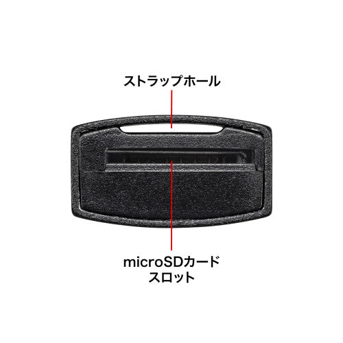 サンワサプライ USB3.2 カードリーダー(マイクロSD/超小型) ADR-3MSD1