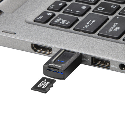 サンワサプライ USB3.2 カードリーダー(マイクロSD/超小型) ADR-3MSD1