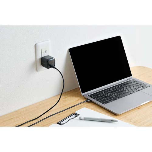 エレコム AC100-240V USB充電器(PD60W/TypeC) MPA-AC12465BK