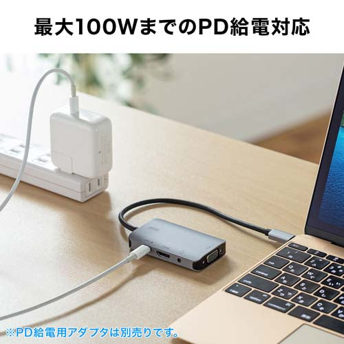 サンワサプライ 変換アダプター(USB TypeC-HDMI・他) AD-ALCHV02