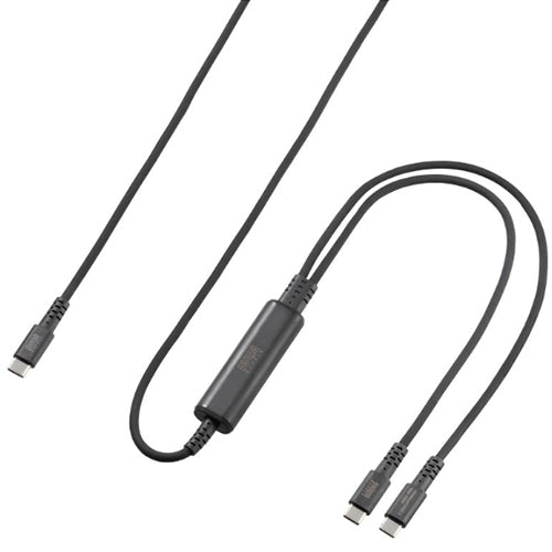 サンワサプライ 1.2m USBケーブル(C-CC/2.0/PD100W対応) KU-CCP100D12BK