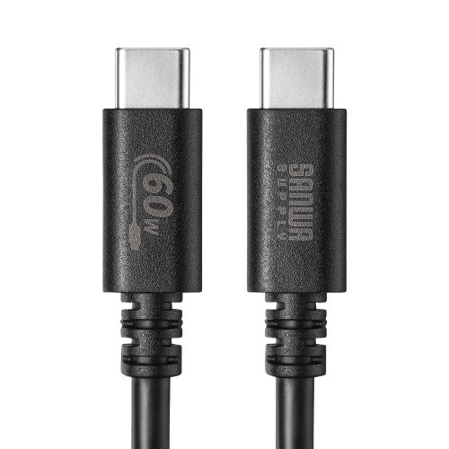 サンワサプライ 3.0m USBケーブル(C-C/2.0/PD対応) KU-CCP6030BK