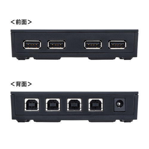 サンワサプライ USB2.0 USB切替器(4回路/ハブ/マグネット付) SW-US44HMG