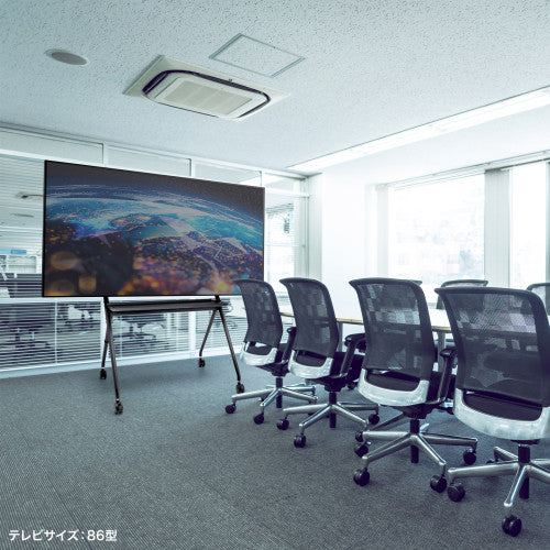 サンワサプライ 1067x801x 1725mm ディスプレイスタンド(高耐荷重 CR-PL57BK