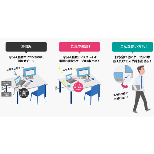 ESCO(エスコ) 23.8インチ 液晶ディスプレイ(Type-C搭載) EA764AG-604