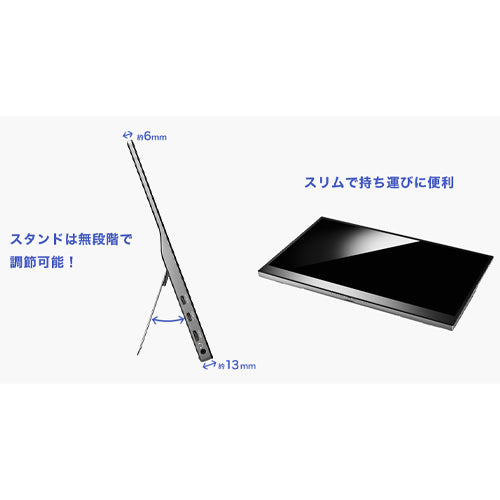 ESCO(エスコ) 15.6インチ モバイルディスプレイ(タッチパネル) EA764AG-701
