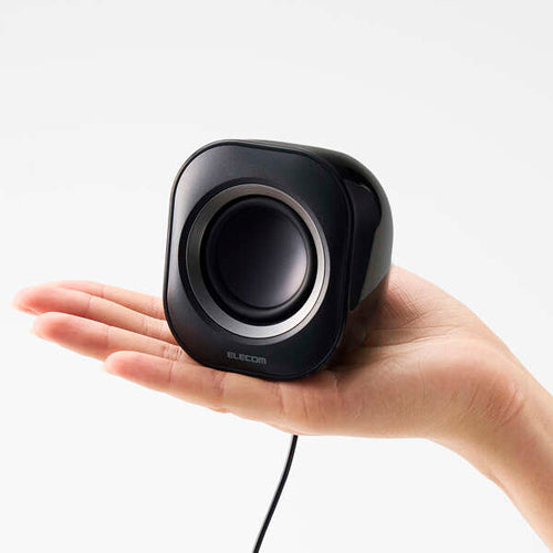 エレコム 72x74x82mm スピーカー(ブラック) MS-P08USB3BK