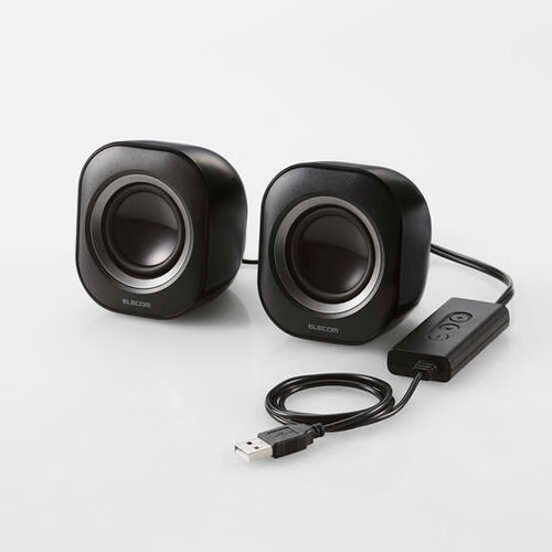エレコム 72x74x82mm スピーカー(ブラック) MS-P08USB3BK