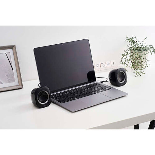 エレコム 72x74x82mm スピーカー(ブラック) MS-P08A2BK