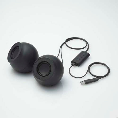エレコム 96x100x90mm スピーカー(ブラック) SP-P10CUBBK