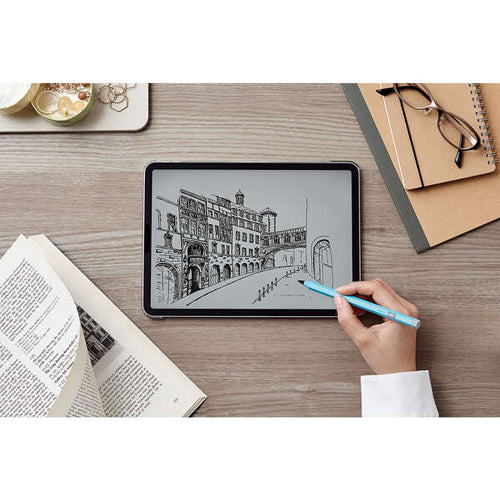 エレコム φ10x160mm 鉛筆型タッチペン(iPad/充電/ブルー) P-TPACAPEN01BU