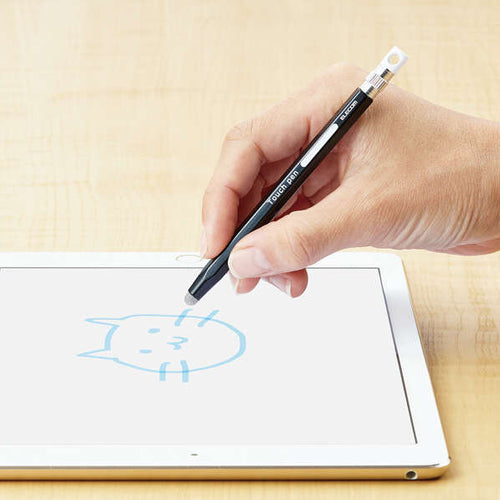 エレコム φ7x120mm 非通電タッチペン(ブラック) P-TPENSEBK