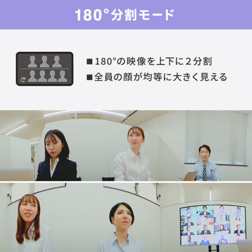 サンワサプライ 200万画素 WEBカメラ(最大画角360°) CMS-V71BK