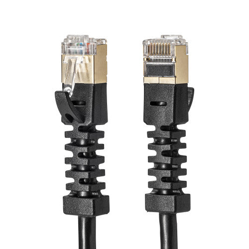 サンワサプライ 1.0m LANケーブル(CAT6A/4方向固定式) KB-T6ASYL-01BK