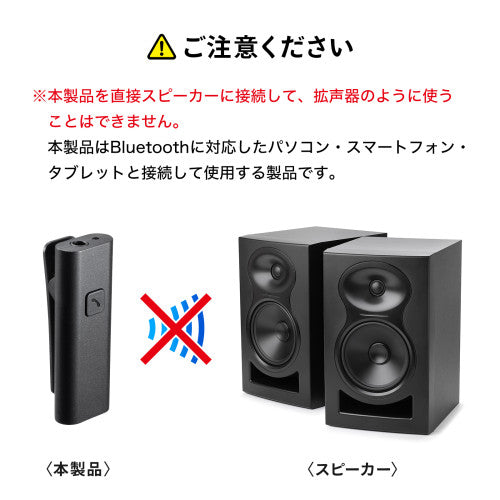 サンワサプライ クリップ式マイクロホン(ワイヤレス) MM-BTCL1