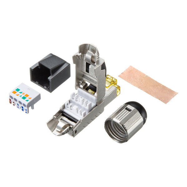 サンワサプライ LANケーブルコネクター(CAT6A対応/シールド付) ADT-6ARJFS
