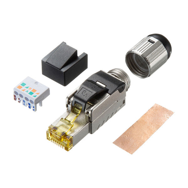 サンワサプライ LANケーブルコネクター(CAT6A対応/シールド付) ADT-6ARJFS